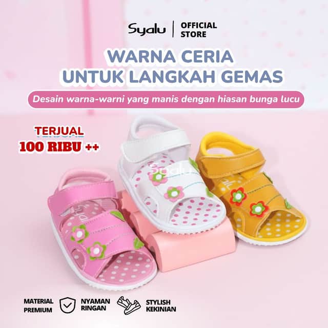 [SPECIAL OFFER] Syalu Sandal Anak Perempuan Bunyi Cit Cit JB02