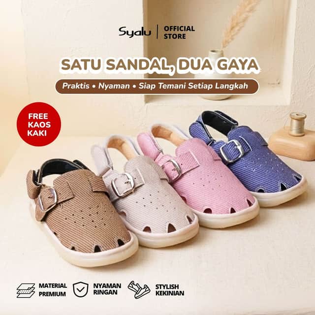 Syalu Sandal Clog Anti Slip ELIO